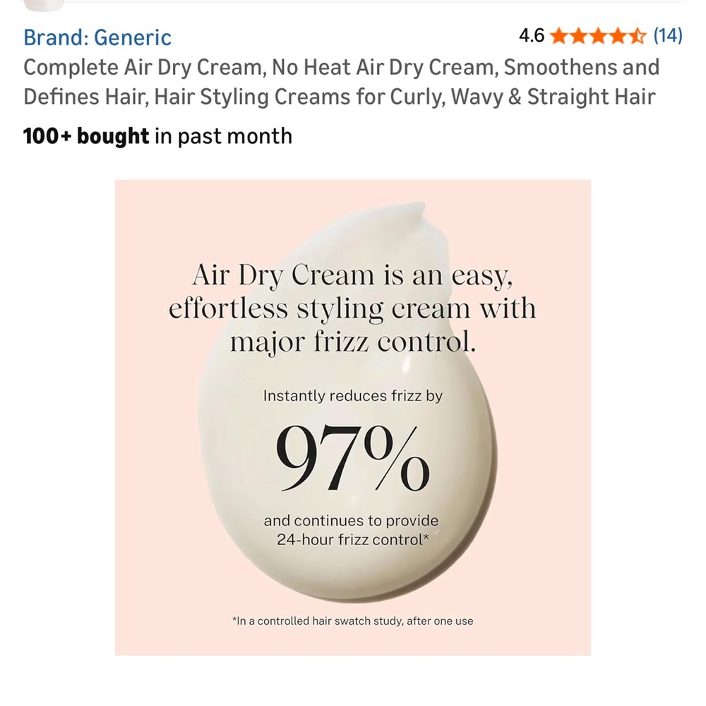 Complete Air Dry Cream, No Heat Air Dry Cream - Picture 3 of 8